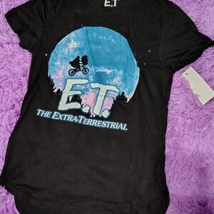 E.T. Kids Black Short Sleeve Tee